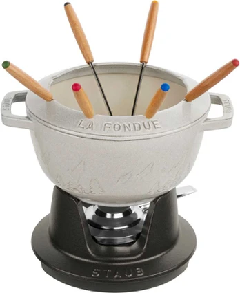 STAUB Fondue rinkinys 20 cm, triufelis