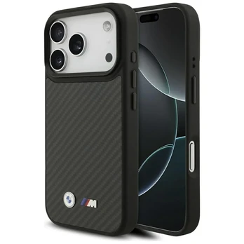 Dėklas BMW M Kevlar Matt MagSafe do iPhone 17 Pro juoda