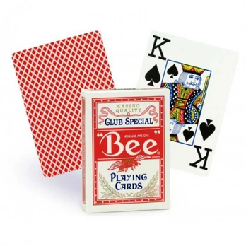 Bicycle Bee Jumbo Pokerio Kortos (Raudonos)