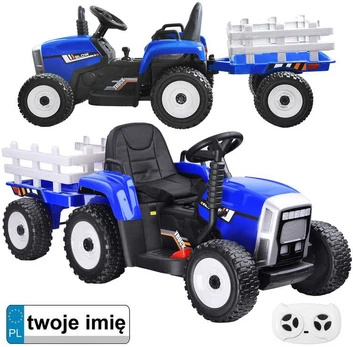 Tractor with a trailer for a battery + PA0242 remote control