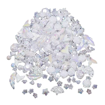 Plastikiniai karoliukai, #02F White