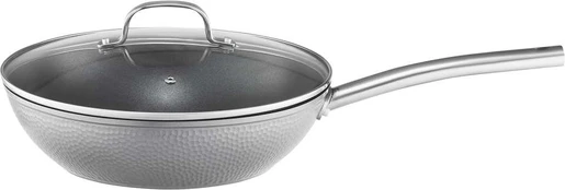 Keptuvė wok su pokrywą su powłoką Qualum Basic Bubble 28 cm AMBITION