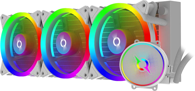 AQIRYS AiO CPU Cooler AQUARIUS 360 baltas