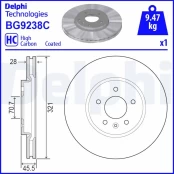 DELPHI BG9238C Brake Disc kaina