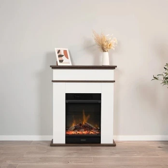 DIMPLEX FORI WHITE-DARK OAK pastatomas elektrinis židinys su apdaila