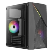 AEROCOOL PGS RAIDER MINI-G-BK-v3 - case | AEROPGSRAIDER-M-G-V3 kaina