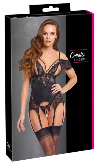 Cottelli lingerie Basque Pearls L Seksuali liemenėlė