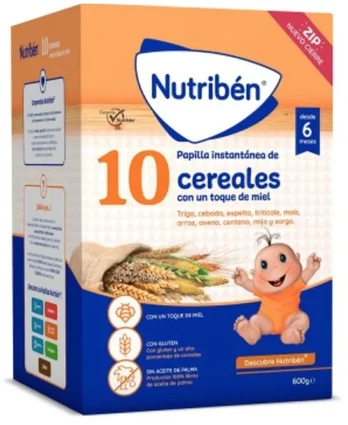 Nutribén 10 Cereals Porridge 600 g