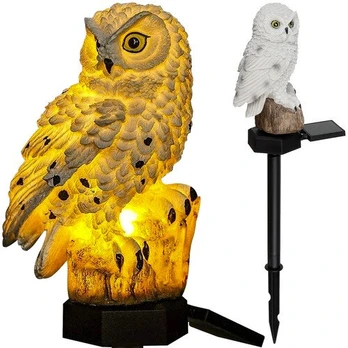 LED dekoratyvinė sodo lempa - pelėda