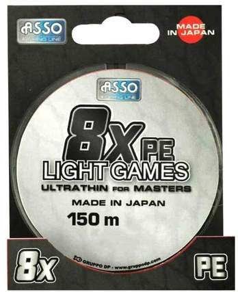 Pintas valas Asso PE 8X Light Games Dark Žalias 150m