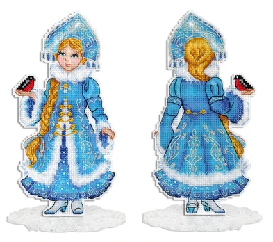 Cross stitch kit "Snow Maiden, with stand" SR-944