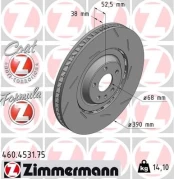 Stabdžių diskas ZIMMERMANN 460.4531.75 kaina