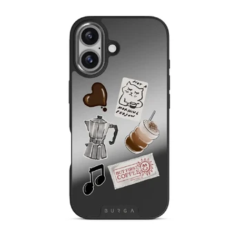 Oat Milk Please - iPhone 17 Case, Elite Mirror (MagSafe) / Gunmetal