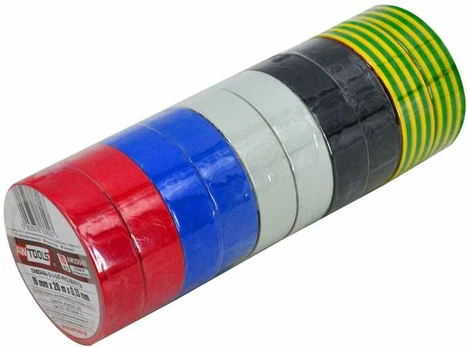 AW-Tools AWTOOLS IZOLIACINĖ JUOSTA 19mm x 20m MIX /10 vnt.