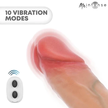 MR INTENSE Arnold M Vibrating Anatomical Sleeve 14.5cm x 4cm Silicone