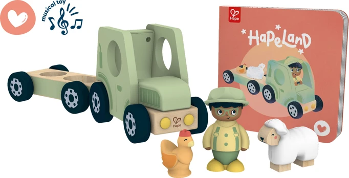 Hape The Rumbling Tractor With Sound