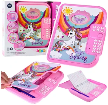 Interaktyvus dienoraštis "Magic Unicorn", rožinis