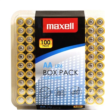 Baterijos Maxell LR06 / AA, šarminis, 1,5V, 100 vnt. / BAT-610
