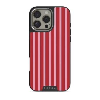 Strawberry Jam - iPhone 16 Pro Case, Elite Dark (MagSafe) / Silver
