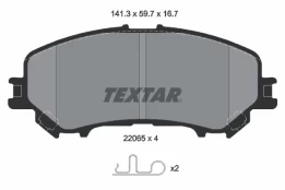 Stabdžių trinkelių rinkinys, diskinis stabdys TEXTAR 2206503 kaina