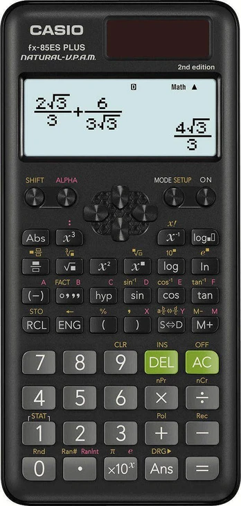 Casio skaičiuotuvas juodas (FX-85ESPLUS-2-SETD)