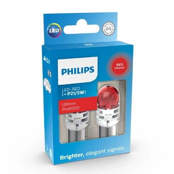 Philips Ultinon Pro6000 P21/5W Rød 2 stk.