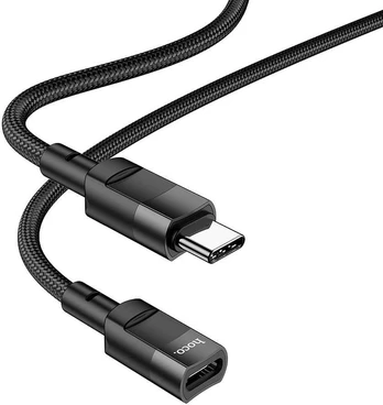 Dėklas HOCO adapter Type C (male) to Type C (female) U107 1,2m juodas