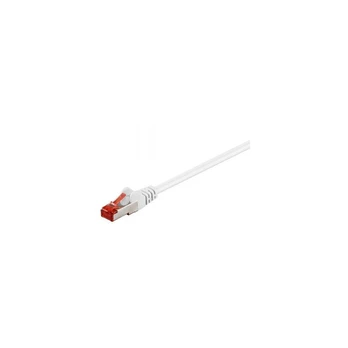 Goobay Patch-Kabelis CAT6 1,0m baltas S/FTP