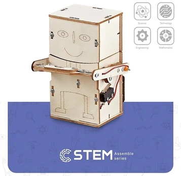 Extra Digital Medinis konstruktorius "Robotas taupyklė", mokomasis modelis