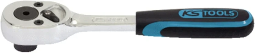 Ks tools 918.1495 1/4" chromeplus bitų reverso terkšlė, 115 mm