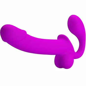 Pretty Love Kelpie Double Strapless Silicone System Purple 21 cm