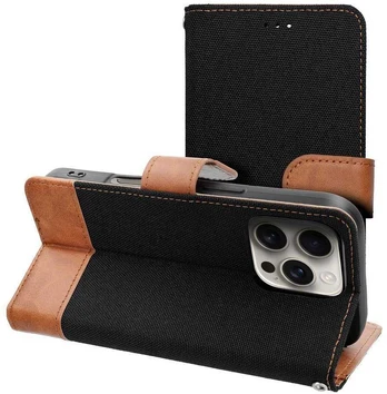 Dėklas Oem JEANS Book for IPHONE 17 Air juodas