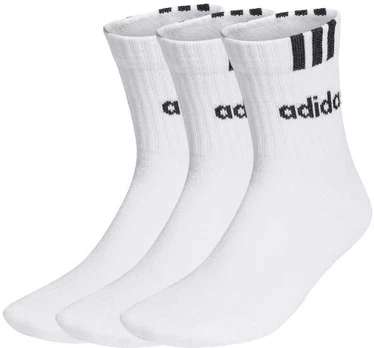 Kojinės adidas 3-Stripes Linear Half-Crew Cushioned 3p HT3437