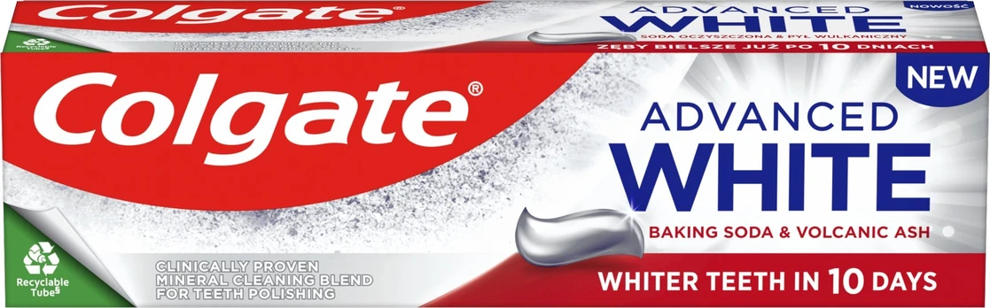 Dantų pasta Colgate Advanced White Baking Soda & Volcanic Ash, 75 ml