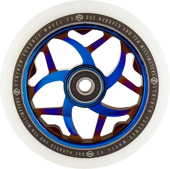 Striker Essence V3 White Pro Scooter (Blue Chrome) 110mm
