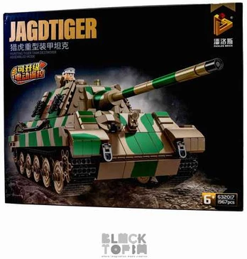 Nuotoliu valdomas konstruktorius tankas "Jagdtiger"