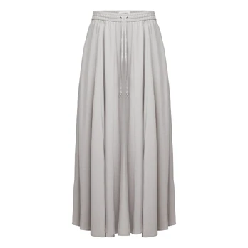 Midi sijonas moterims, Pilka, Skirt