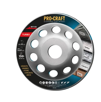 Deimantinis šlifavimo diskas „ProCraft WT150 Turbo”