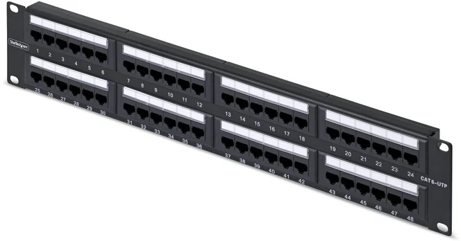StarTech 48-PORT 2U CAT6 PATCH PANEL