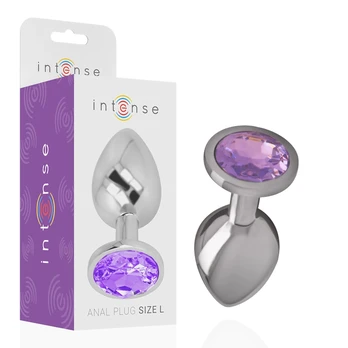 INTENSE Aluminum Metal Plug S Violet Crystal - Elegant Small Model