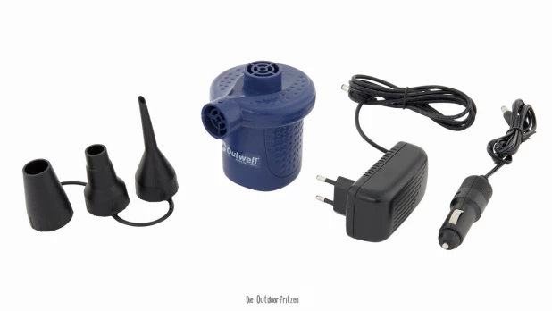 Outwell Sky2, Electrical pump for inflation and deflation, Source: DC 12V, 3A / AC 230V, 800mA