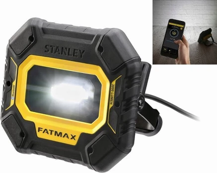 Stanley prožektorius su Bluetooth, FMHT81508-1, 3000 lm, 5 m laidas