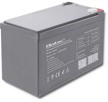 Qoltec Akumuliatorius agm 12v | 12ah