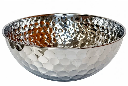 Metalinis serviravimo dubuo sidabrinis 28 cm