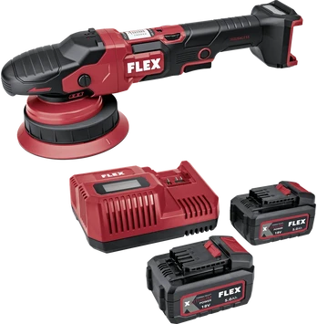 Flex Tools Flex akumuliatorinis poliravimo įrenginys XFE 2 15 18-EC/5,0 rinkinys