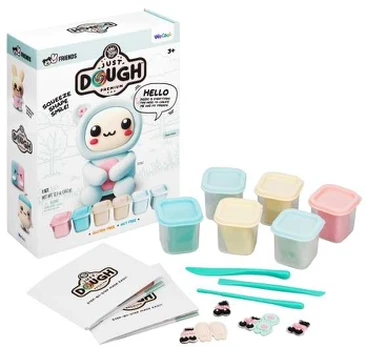Usorteret Just Dough Bear Character Pack Soft Elegance, 57g x6