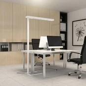 "Arcchio" LED biuro šviestuvas "Susi", 2 vnt., baltas, jutiklis