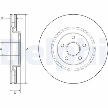 DELPHI BG9213C Brake Disc