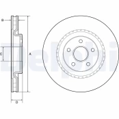 DELPHI BG9213C Brake Disc kaina