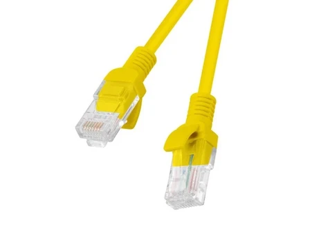 PATCHCORD KAT.5E UTP 2M Geltonas FLUKE PASSED LANBERG 10-PACK